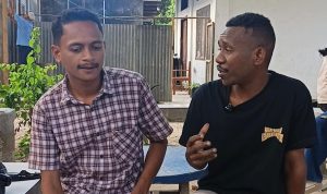 Ketua GMF Melianus Alopada, saat berdiskusi