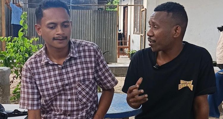 Ketua GMF Melianus Alopada, saat berdiskusi